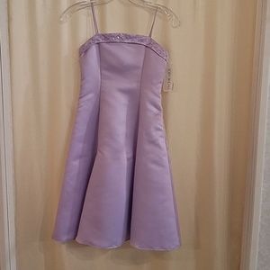 NWT short Jr Bridesmaid  Dress Lilac Size 6